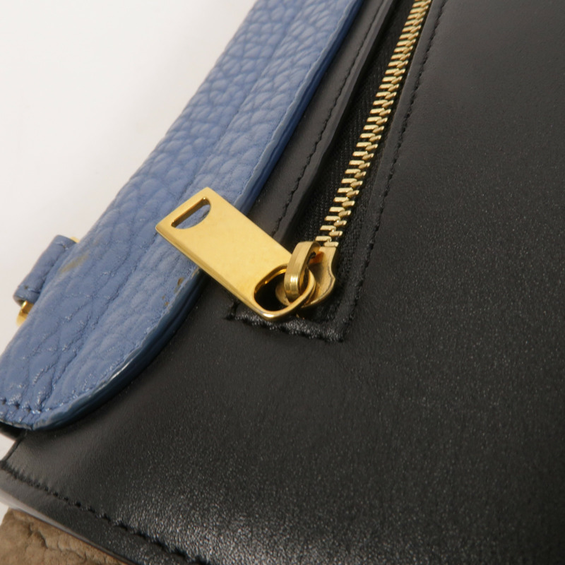 CELINE 牛皮皮革Trapeze手挽肩背兩用袋-14