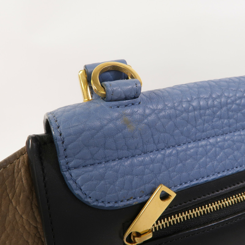 CELINE 牛皮皮革Trapeze手挽肩背兩用袋-15