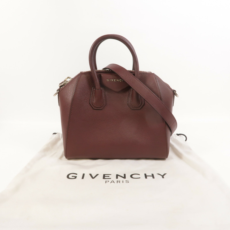 GIVENCHY 牛皮皮革Mini Antigona手挽肩背兩用袋-7