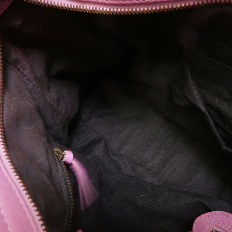 BALENCIAGA 羊皮皮革Motorcycle City Bag手挽肩背兩用袋-5