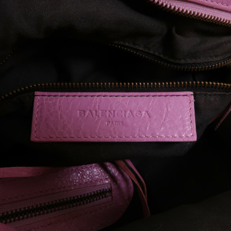 BALENCIAGA 羊皮皮革Motorcycle City Bag手挽肩背兩用袋-6