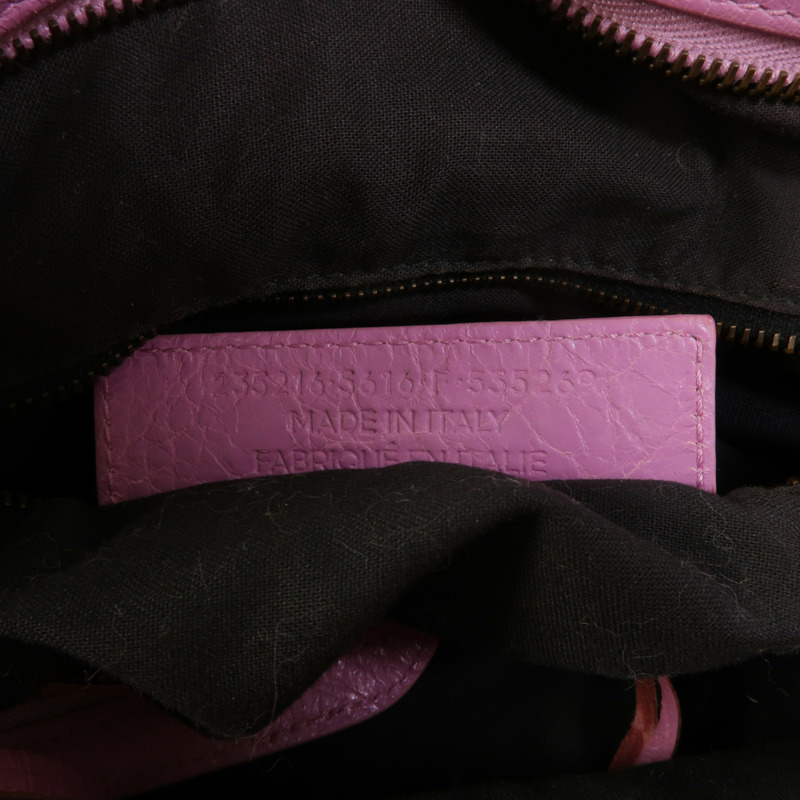 BALENCIAGA 羊皮皮革Motorcycle City Bag手挽肩背兩用袋-7