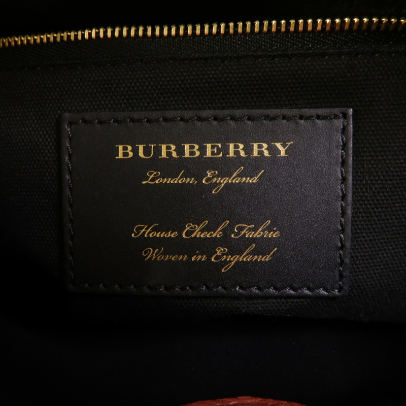 BURBERRY 牛皮皮革Banner Tote Medium手挽肩背兩用袋-6