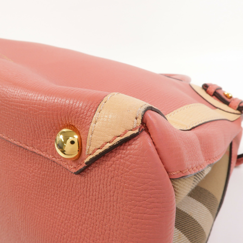 BURBERRY 牛皮皮革Banner Tote Medium手挽肩背兩用袋-10