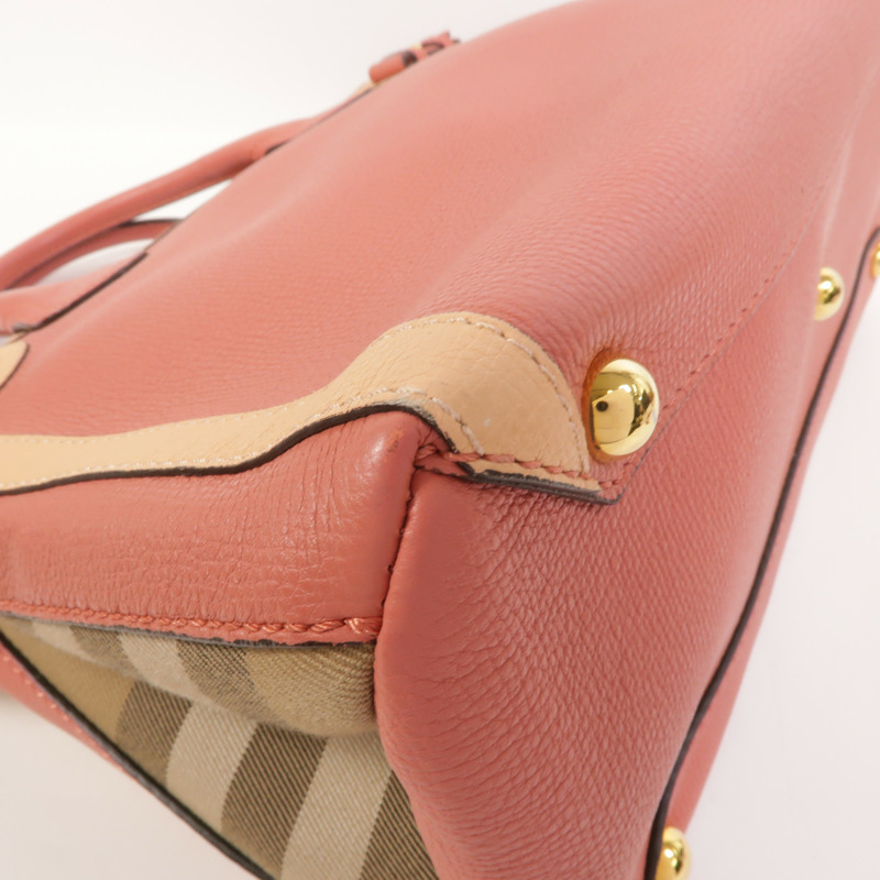 BURBERRY 牛皮皮革Banner Tote Medium手挽肩背兩用袋-13
