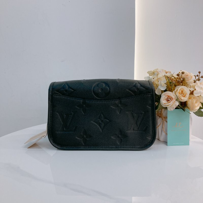 MS0726 Louis Vuitton 路易威登 戴安娜 牛皮 黑色 金扣 Diane Calfskin Black x GHW-1