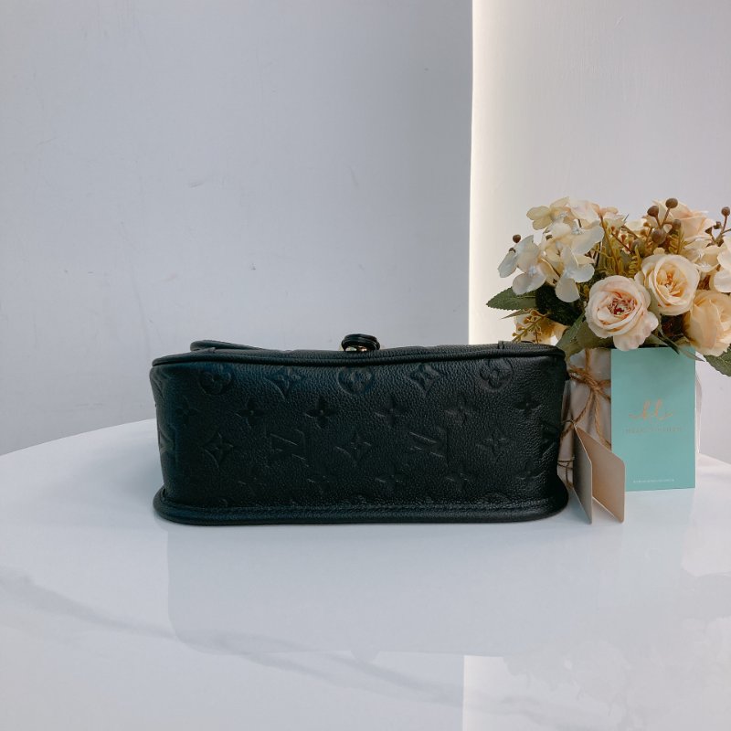 MS0726 Louis Vuitton 路易威登 戴安娜 牛皮 黑色 金扣 Diane Calfskin Black x GHW-4