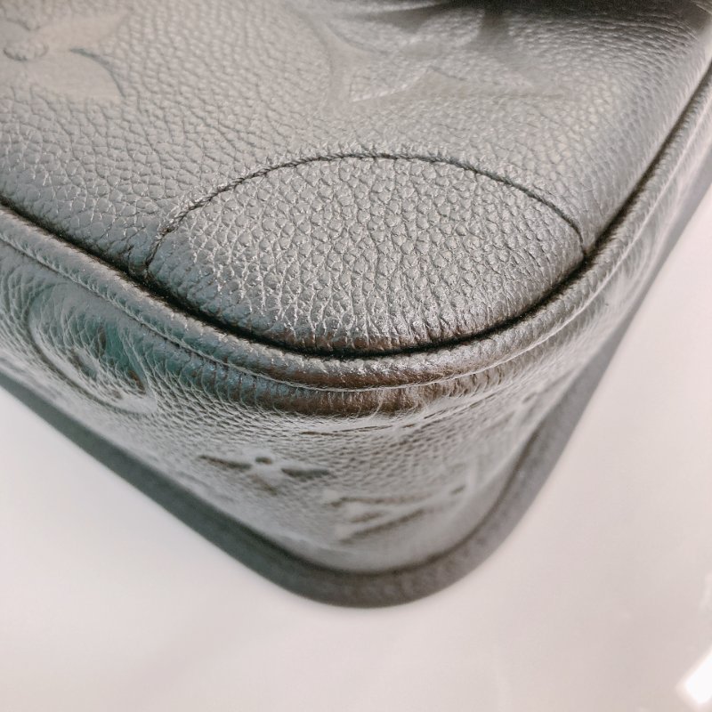 MS0726 Louis Vuitton 路易威登 戴安娜 牛皮 黑色 金扣 Diane Calfskin Black x GHW-6