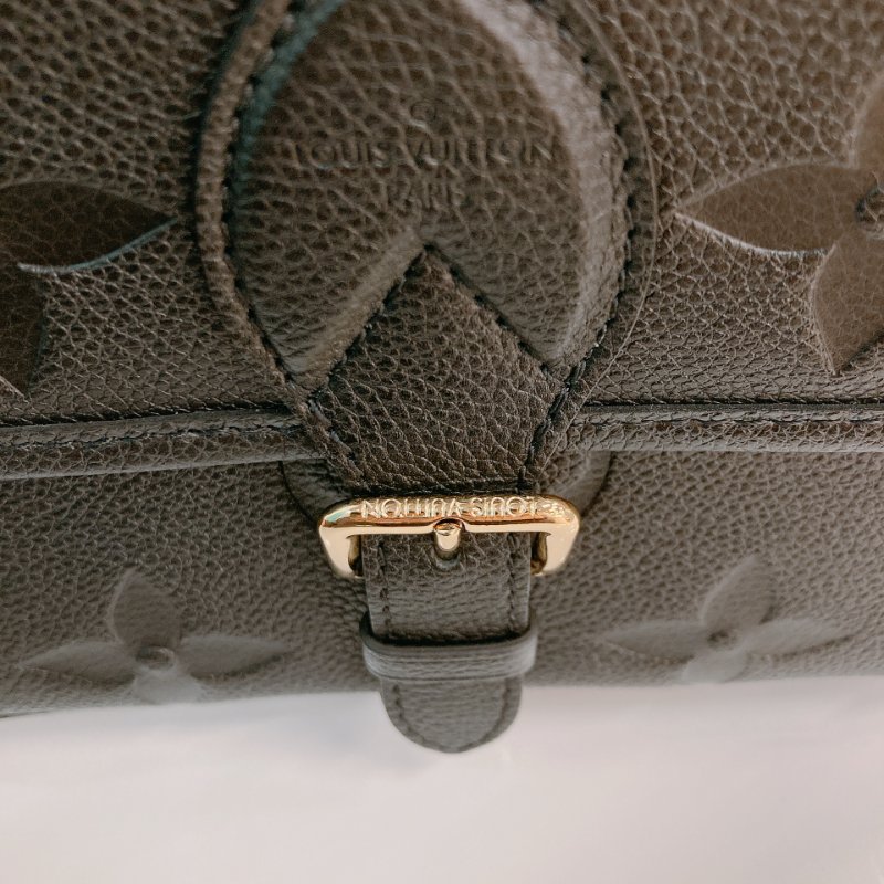 MS0726 Louis Vuitton 路易威登 戴安娜 牛皮 黑色 金扣 Diane Calfskin Black x GHW-12