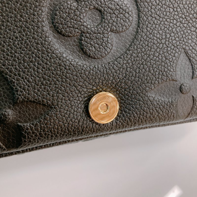 MS0726 Louis Vuitton 路易威登 戴安娜 牛皮 黑色 金扣 Diane Calfskin Black x GHW-16