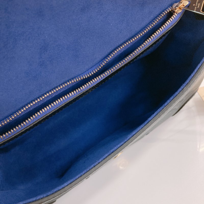 MS0726 Louis Vuitton 路易威登 戴安娜 牛皮 黑色 金扣 Diane Calfskin Black x GHW-20