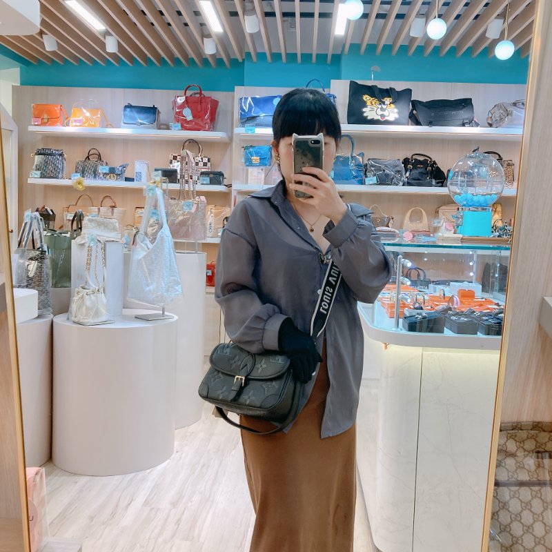 MS0726 Louis Vuitton 路易威登 戴安娜 牛皮 黑色 金扣 Diane Calfskin Black x GHW-30