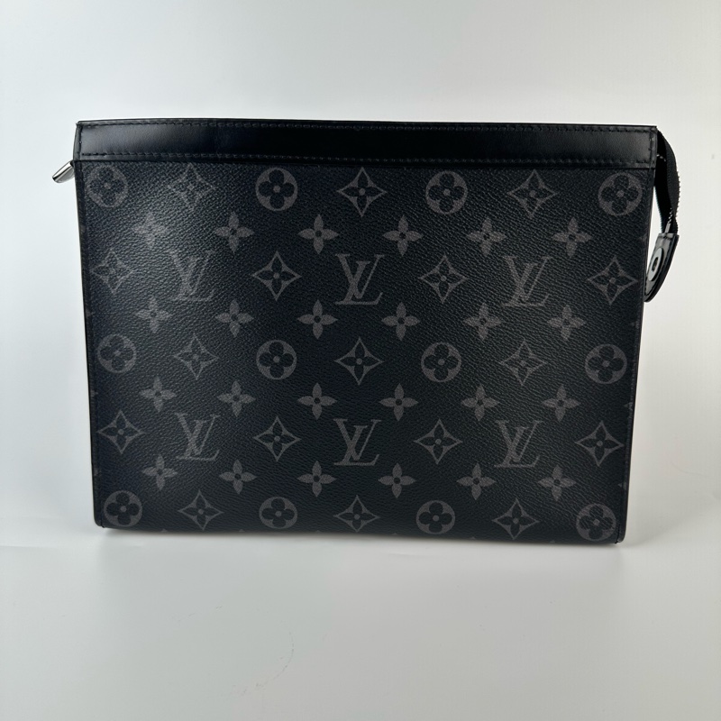 #天菜現貨 🖤 LV Monogram Eclipse 黑老花盥洗手拿包 #附購證-1