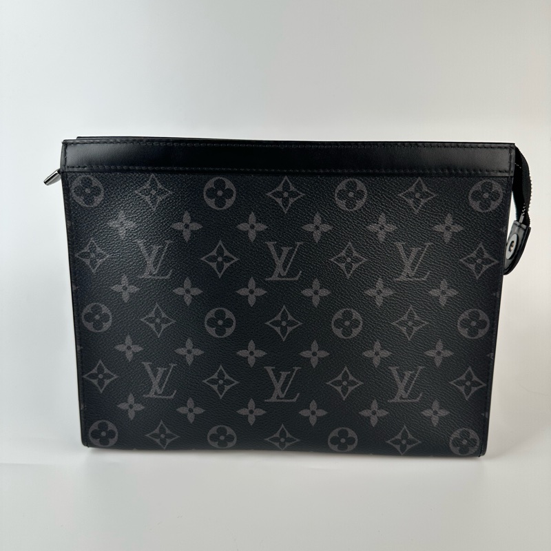 #天菜現貨 🖤 LV Monogram Eclipse 黑老花盥洗手拿包 #附購證-9