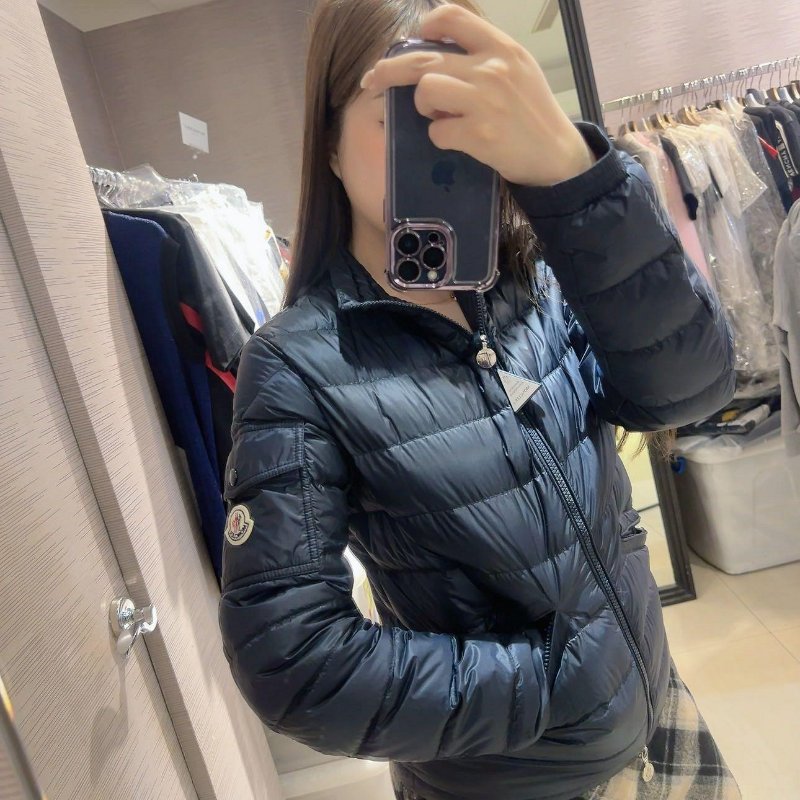 💎Han's house精品服飾💎 moncler Agay 羽絨 外套 可手水洗 深藍 現貨 S原價45000-2