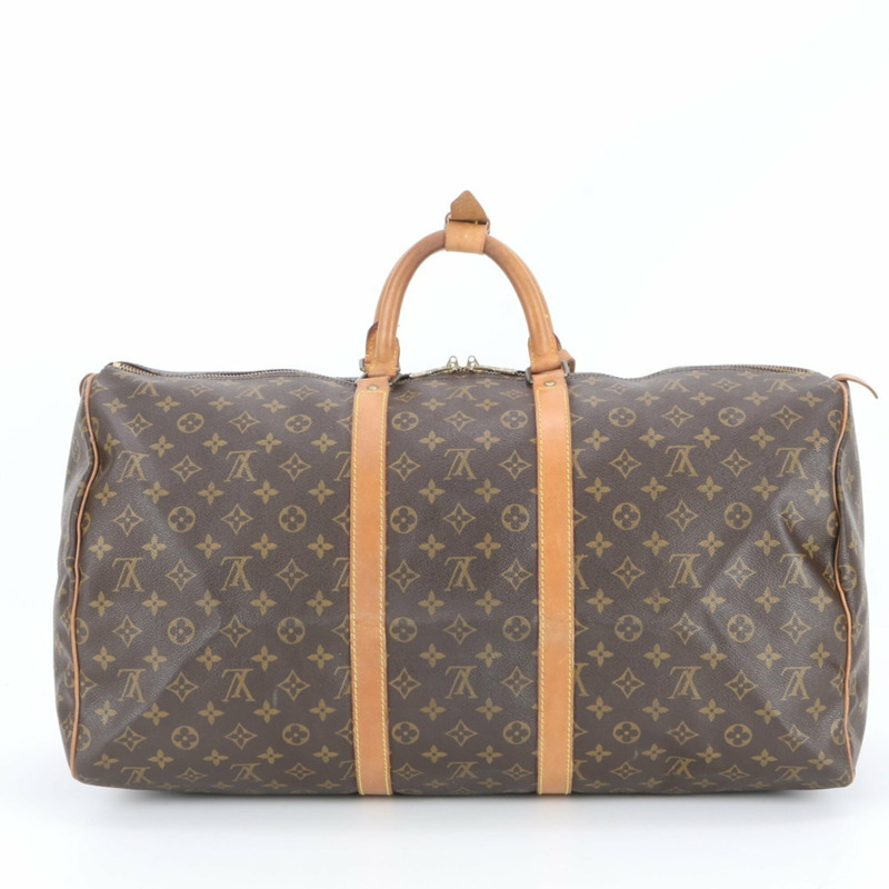 路易威登 Monogram Keepall 55 M41424 皮革波士頓手提包男士旅行包-2