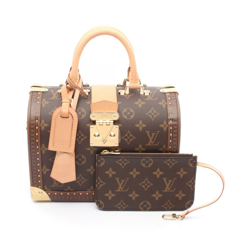 路易威登 Speedy Trunk 手提包 M10287 Monogram 帆布皮革棕色二手 LV-0