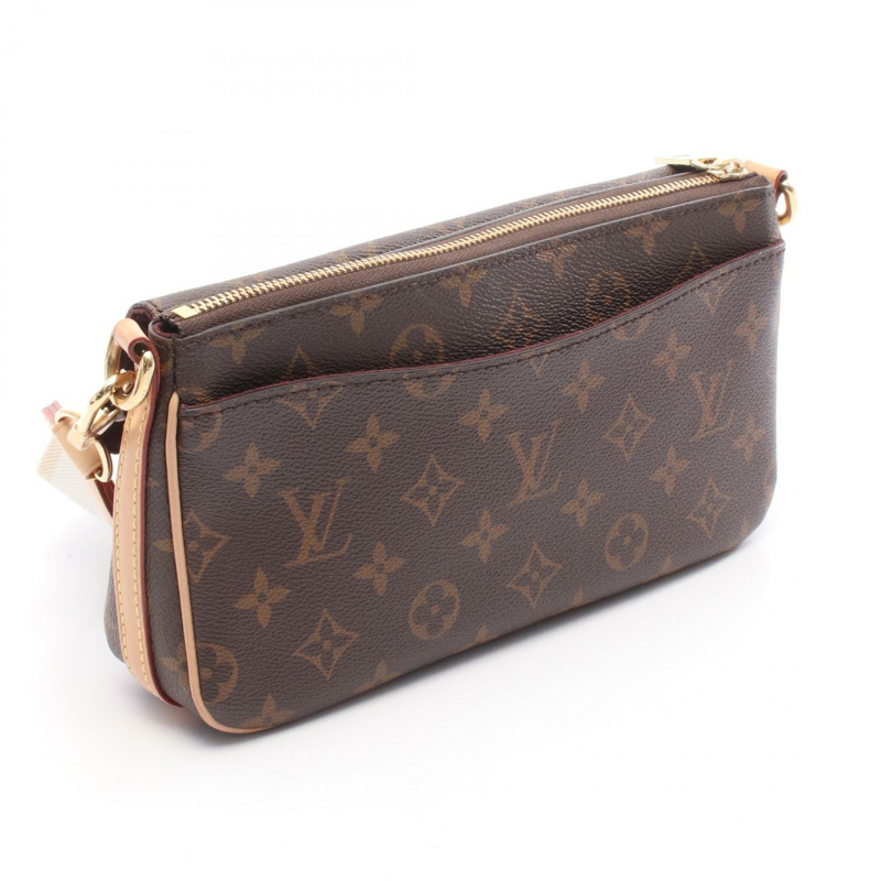 路易威登 Viva Cite 單肩包 M46999 Monogram 帆布皮革棕色二手-1