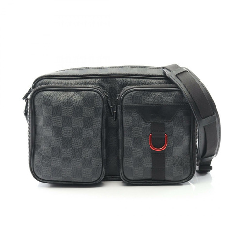 路易威登 Utility 斜背包 N40280 Damier 石墨灰 二手 LV
