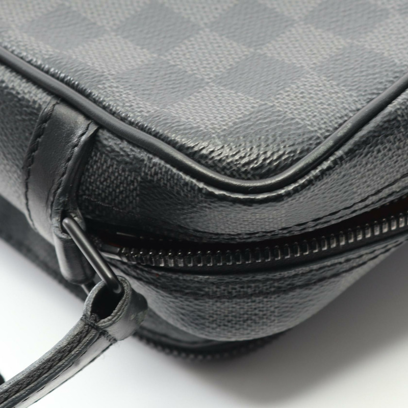 路易威登 Utility 斜背包 N40280 Damier 石墨灰 二手 LV-7