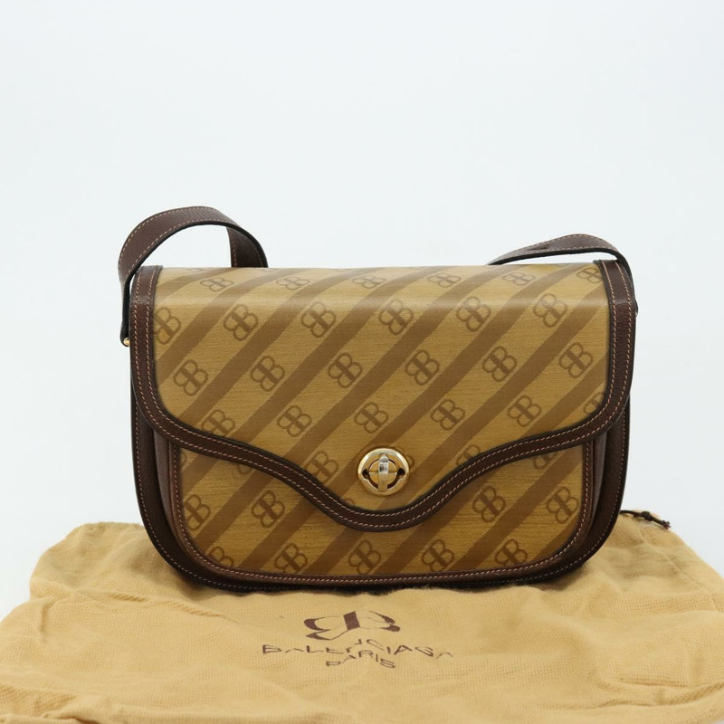 【日本直送】BALENCIAGA 肩包 塗佈帆布 金 米色 正品 179093A-11