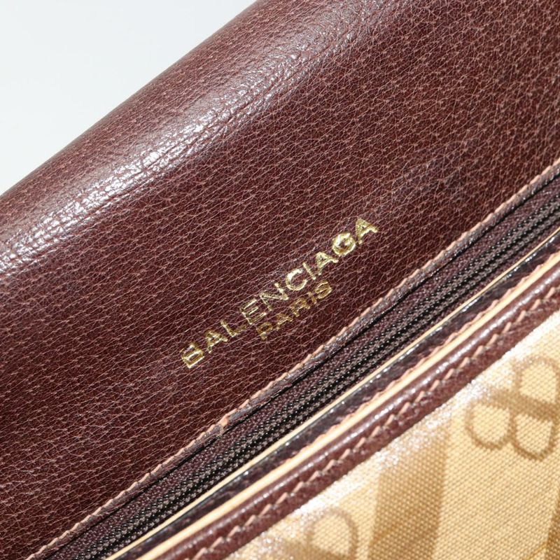 【日本直送】BALENCIAGA 肩包 塗佈帆布 金 米色 正品 179093A-17