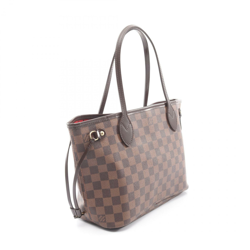 路易威登 Neverfull PM 手提包 N51109 Damier Ebene 帆布皮革二手-1