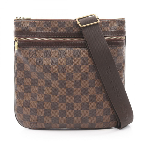 LOUIS VUITTON Pochette Bosphore 單肩包 N51111 Damier 帆布 Ebene 二手 LV