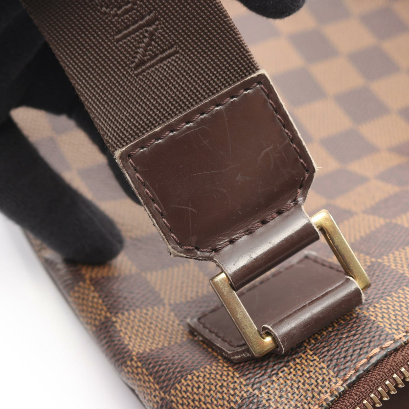 LOUIS VUITTON Pochette Bosphore 單肩包 N51111 Damier 帆布 Ebene 二手 LV-9