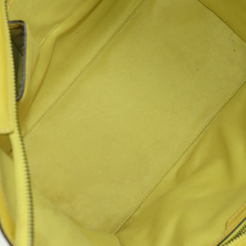 【日本直送】CELINE Luggage Mini Shopper 手提包 皮革 黃色 正品 ep14591V-10