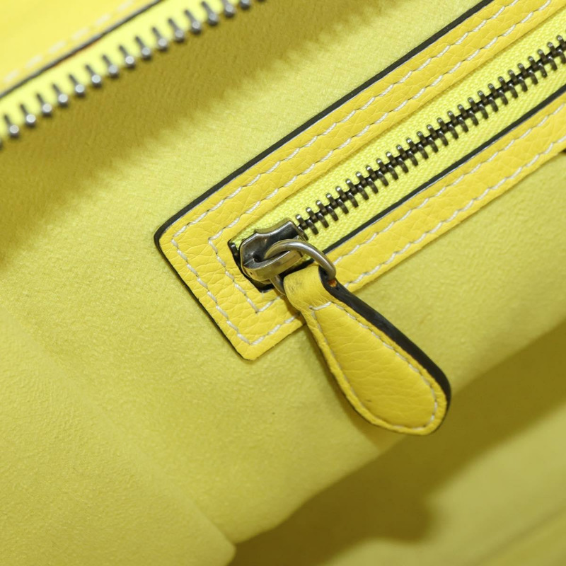 【日本直送】CELINE Luggage Mini Shopper 手提包 皮革 黃色 正品 ep14591V-24