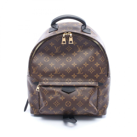 路易威登 Palm Springs 雙肩包 MM M41561 Monogram 帆布皮革 棕色 二手
