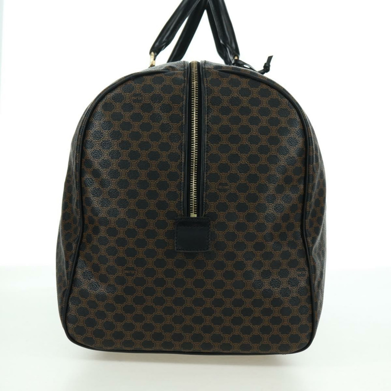 【日本直送】CELINE Macadam帆布波士頓包 PVC皮革 黑色金色 正品 am11585V-2