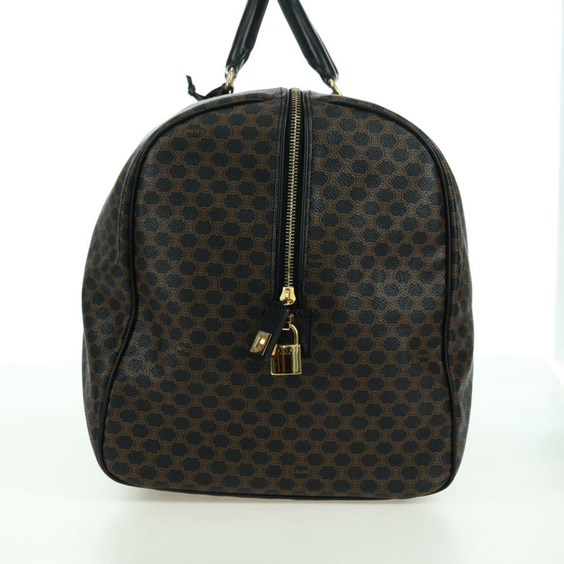 【日本直送】CELINE Macadam帆布波士頓包 PVC皮革 黑色金色 正品 am11585V-3