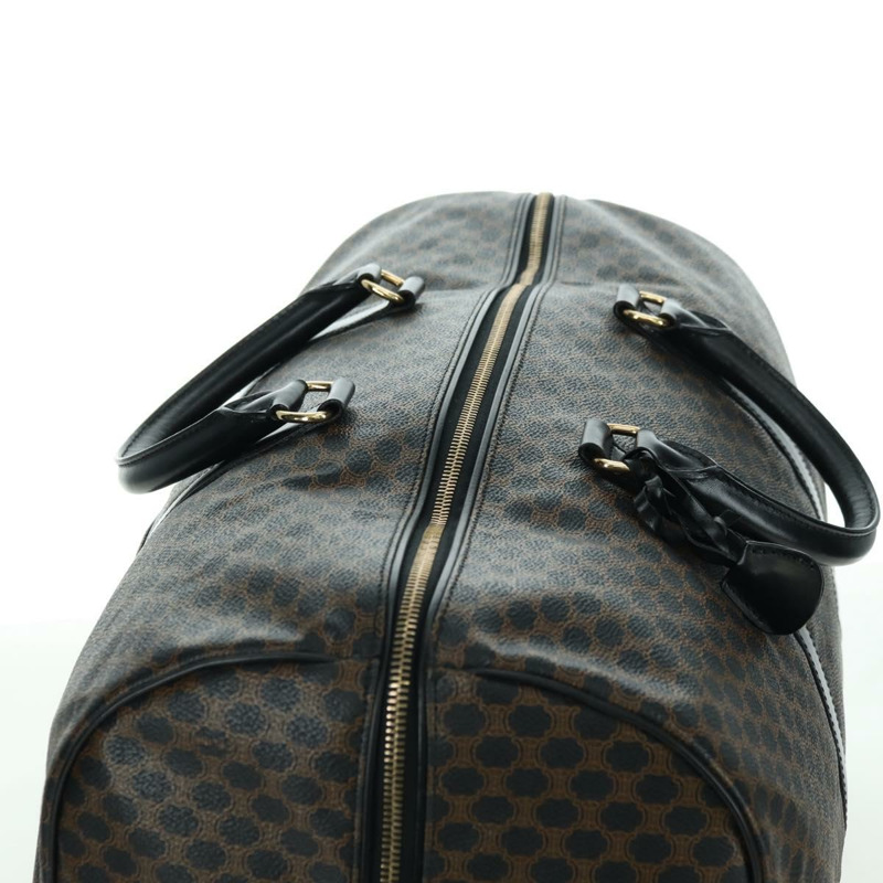 【日本直送】CELINE Macadam帆布波士頓包 PVC皮革 黑色金色 正品 am11585V-5