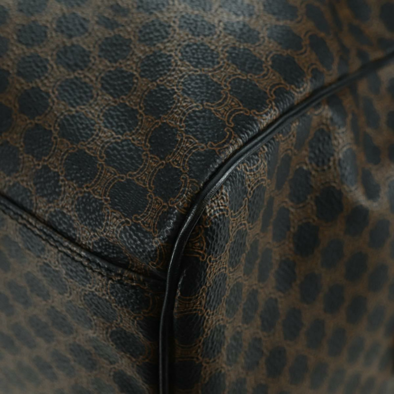 【日本直送】CELINE Macadam帆布波士頓包 PVC皮革 黑色金色 正品 am11585V-15
