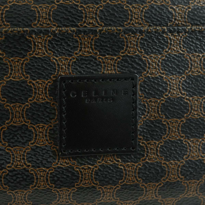 【日本直送】CELINE Macadam帆布波士頓包 PVC皮革 黑色金色 正品 am11585V-16