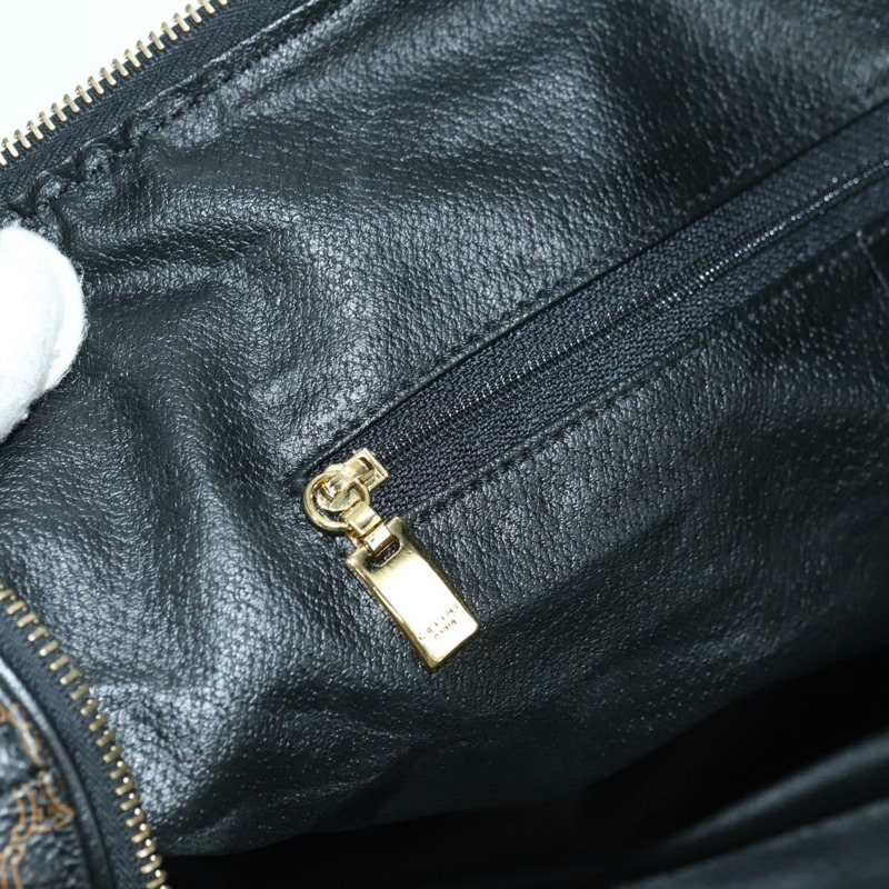 【日本直送】CELINE Macadam帆布波士頓包 PVC皮革 黑色金色 正品 am11585V-22