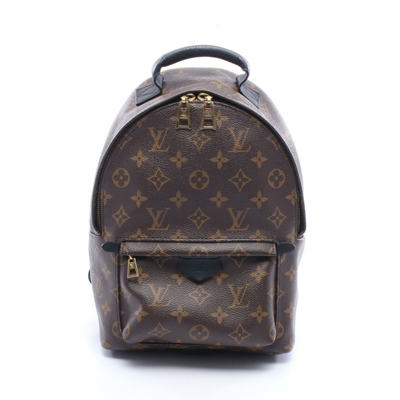 路易威登 Palm Springs PM 雙肩包 M41560 Monogram 棕色/黑色 二手-0