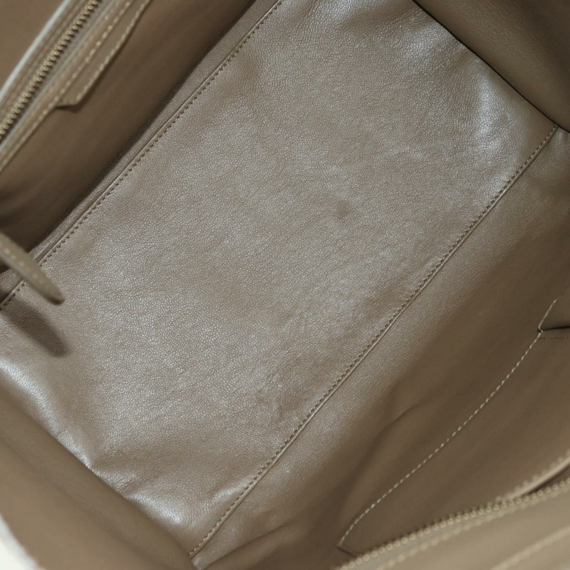 【日本直送】CELINE Luggage Mini Shopper 手提包，米色金色皮革，正品 am11586V-9