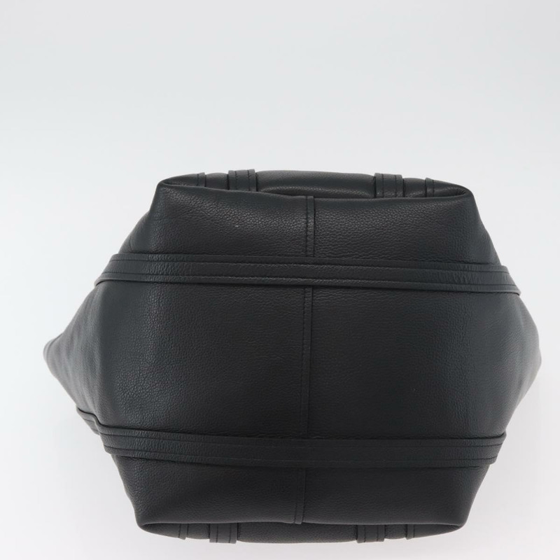 【日本直送】BALENCIAGA Everyday Tote Bag Leather Black Silver 672794 Auth mr2511A-5