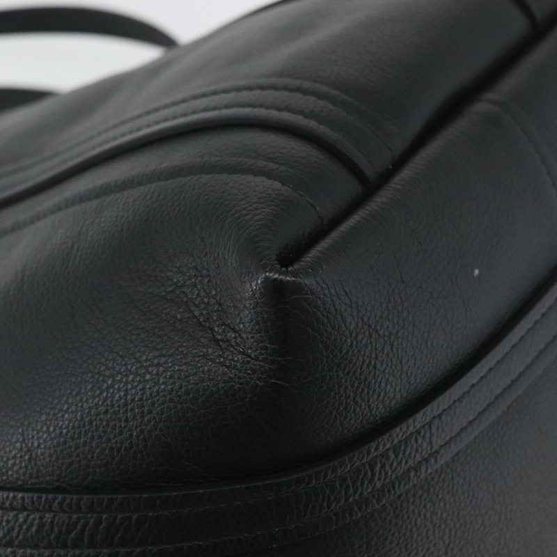 【日本直送】BALENCIAGA Everyday Tote Bag Leather Black Silver 672794 Auth mr2511A-8