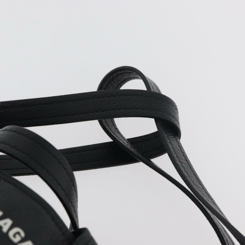 【日本直送】BALENCIAGA Everyday Tote Bag Leather Black Silver 672794 Auth mr2511A-14