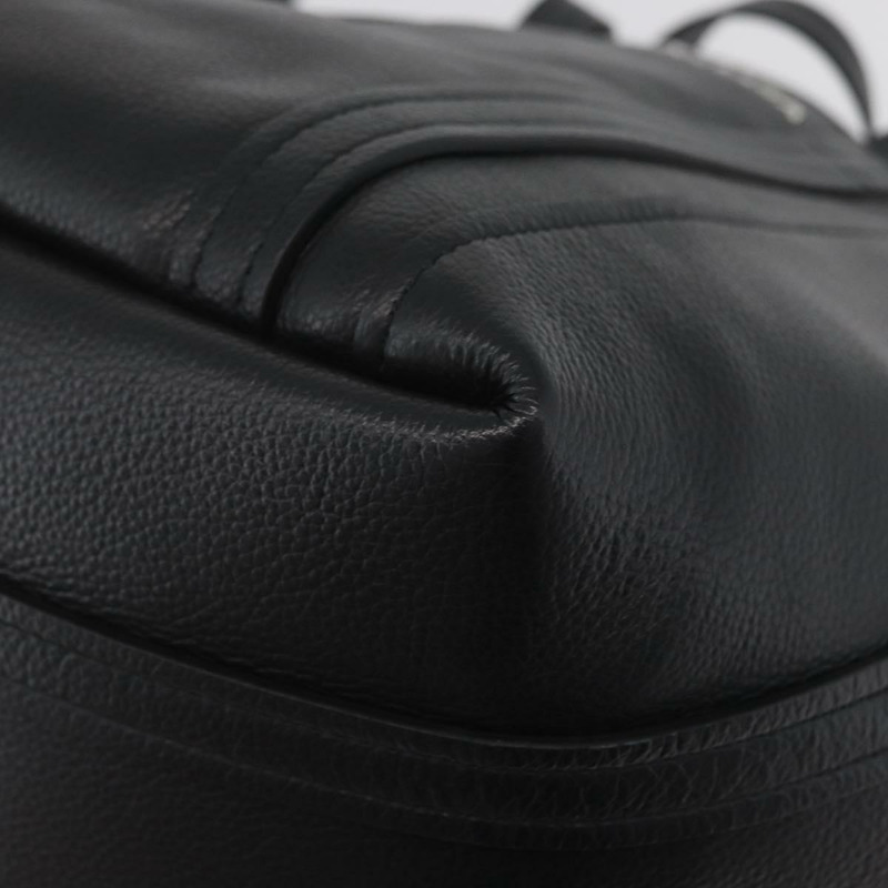 【日本直送】BALENCIAGA Everyday Tote Bag Leather Black Silver 672794 Auth mr2511A-15