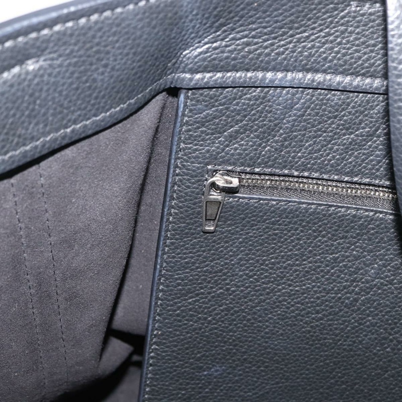 【日本直送】BALENCIAGA Everyday Tote Bag Leather Black Silver 672794 Auth mr2511A-23