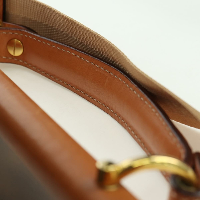【日本直送】CELINE Macadam帆布手提包 PVC皮革 2way Brown Gold Auth am11580V-13