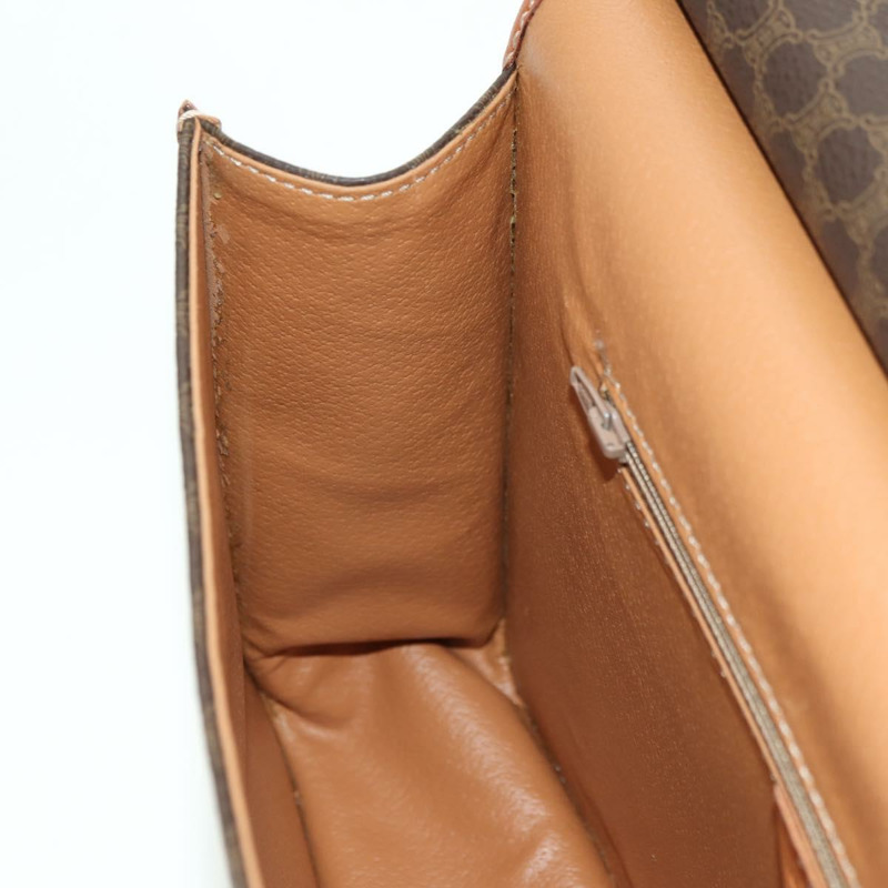 【日本直送】CELINE Macadam帆布手提包 PVC皮革 2way Brown Gold Auth am11580V-23
