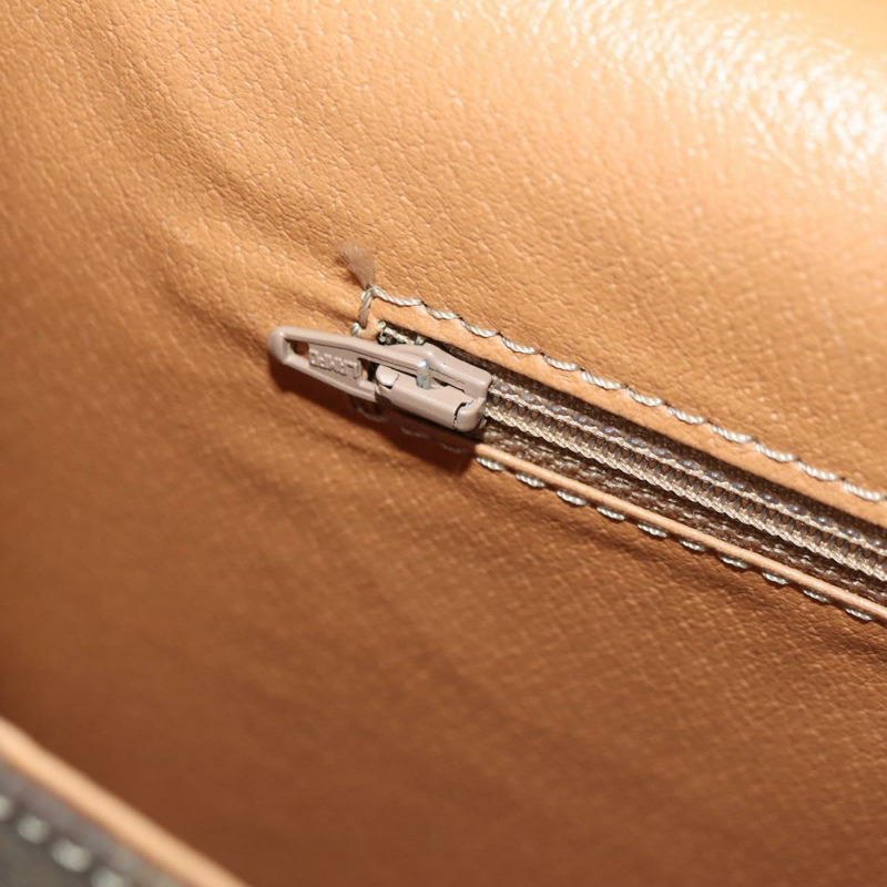 【日本直送】CELINE Macadam帆布手提包 PVC皮革 2way Brown Gold Auth am11580V-24