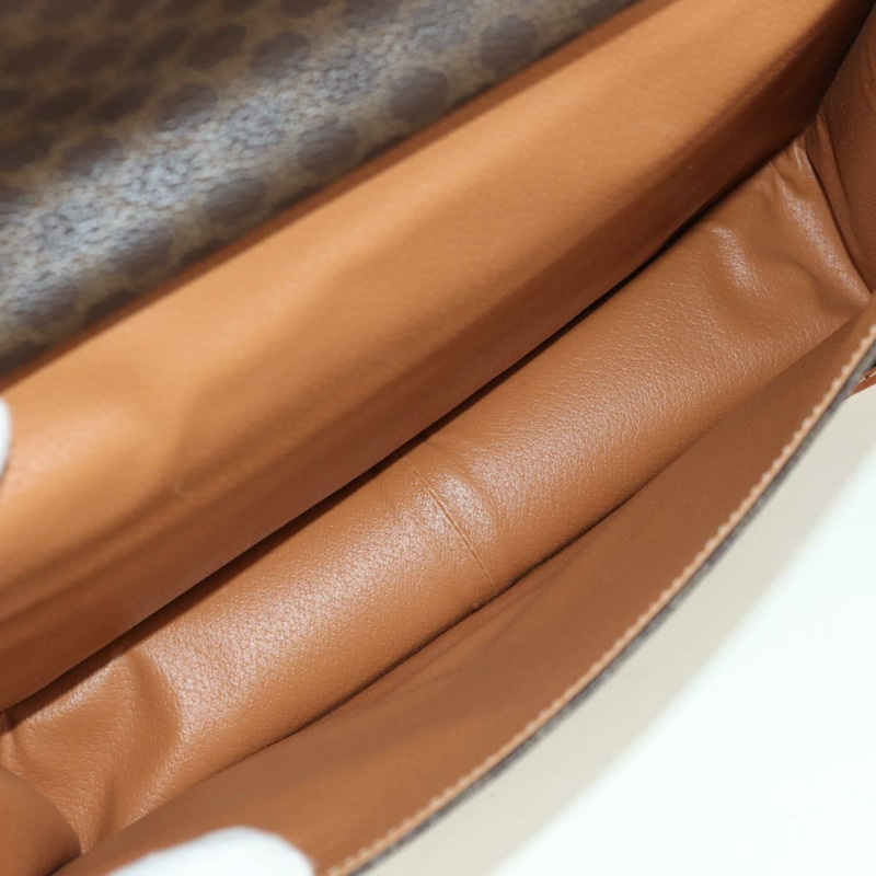 【日本直送】CELINE Macadam帆布手提包 PVC皮革 2way Brown Gold Auth am11580V-27