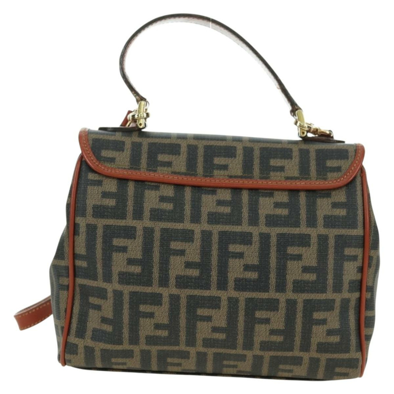 【日本直送】FENDI Zucca帆布單肩包 黑色棕色 正品 179273V-1